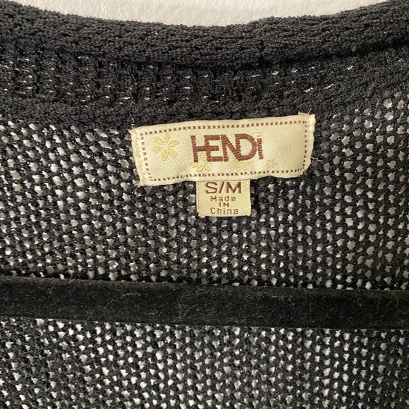 Hendi Black and Green Striped Women's Sweater size s/m - Picture 3 of 4